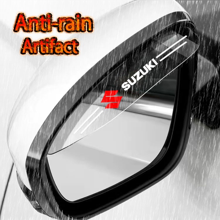 SUZUKI 【限時優惠】鈴木新款後視鏡透明雨眉遮陽板擋雨防塵汽車裝飾配件適用於 Swift Sport Xl7 Vit