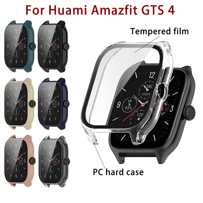 華米amazfit GTS 4智能手錶高清屏幕保護膜硬PC保護殼