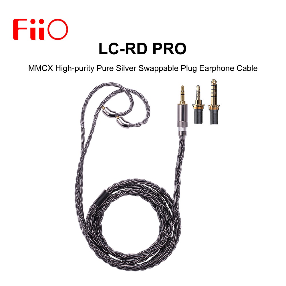 Fiio LC-RD PRO 高純度純銀可更換插頭耳機線帶MMCX插頭
