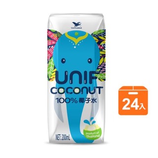 UNIF coconut 100%椰子水 （200mlx24入）