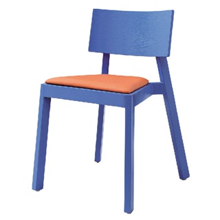 【YA847-7】藍色833實木餐椅 (東部及桃園以南區域另詢運費)