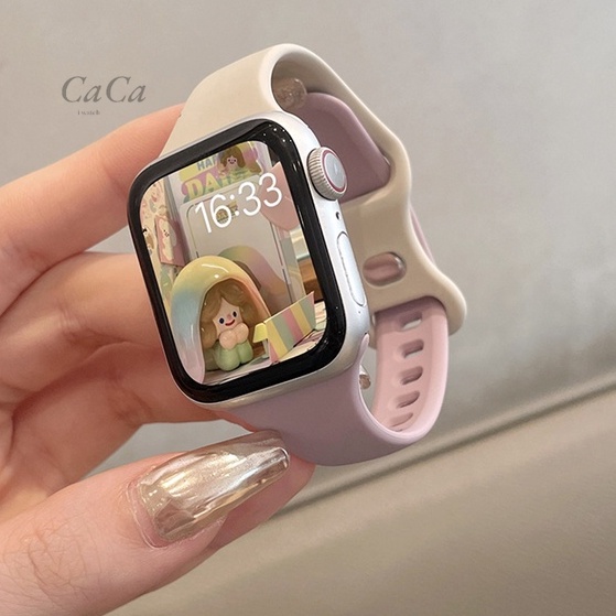 【現貨】Apple watch 小蠻腰矽膠錶帶 iwatch8 3 4 5 6 SE S7腕帶 蘋果錶帶 運動錶帶 41