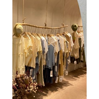 附發票~ 衣架 服裝店展示架 懸空吊架 頂裝棉服掛衣架 樹枝衣服掛衣桿 實木個性創意