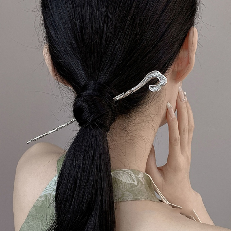 復古中國古代銀髮簪女式女孩髮飾