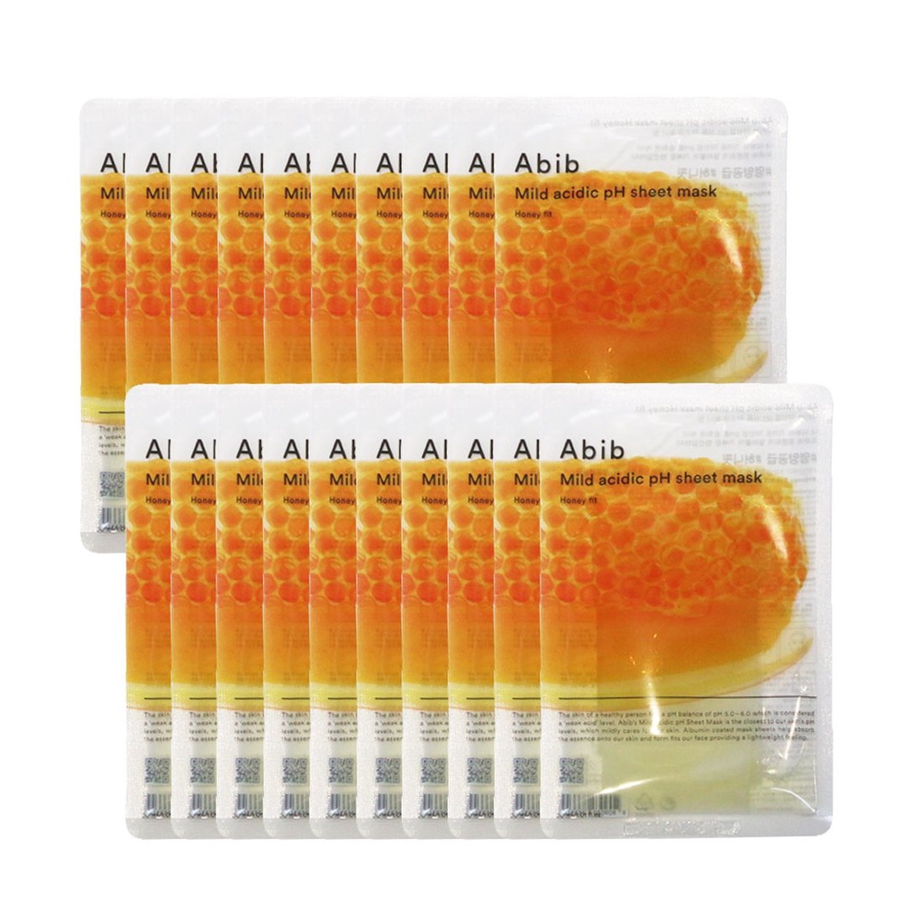 Abib 溫和酸性 pH 面膜蜂蜜貼合 20 片