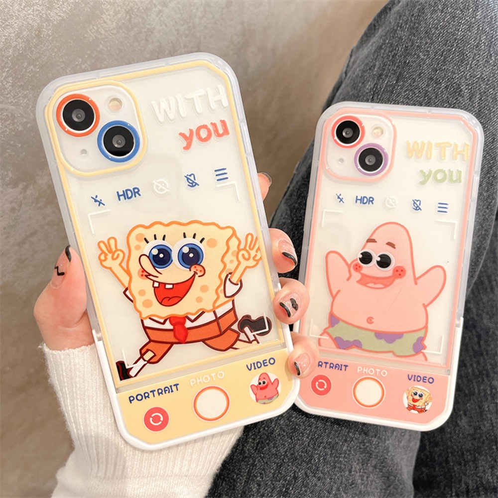TIGER 情侶海綿寶寶 Spongebob 手機支架 iphone手機殼 適用 iPhone15 14promax i