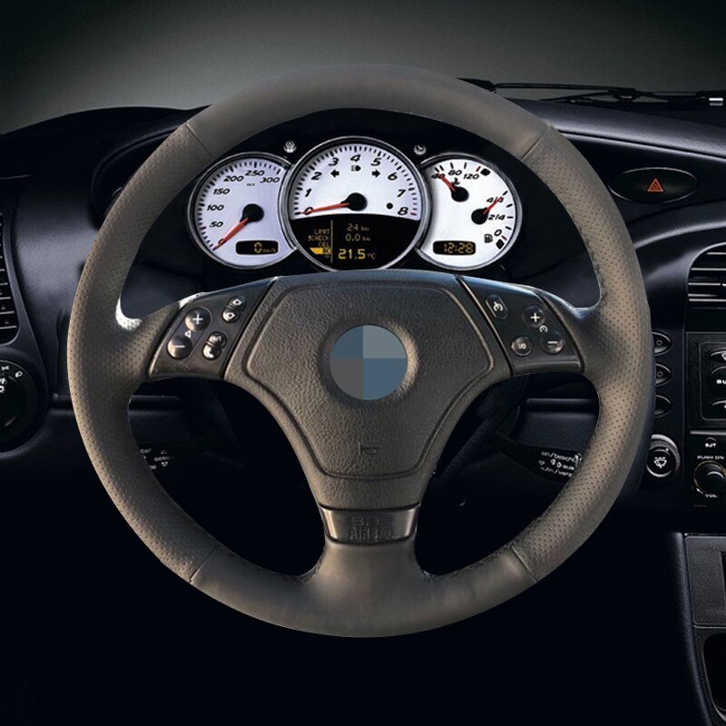 BMW 寶馬 E36 E46 E39 黑色人造革汽車方向盤套