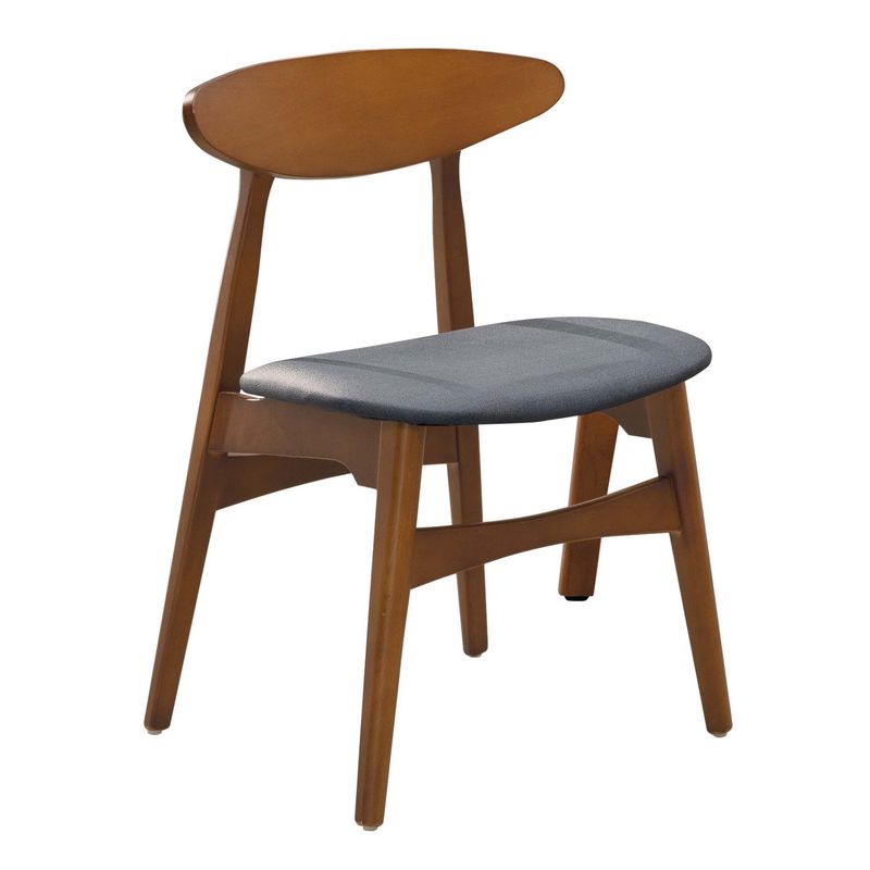 【SA865-4】橡膠木柚色餐椅(乳膠椅墊)(東部及桃園以南請另詢運費)