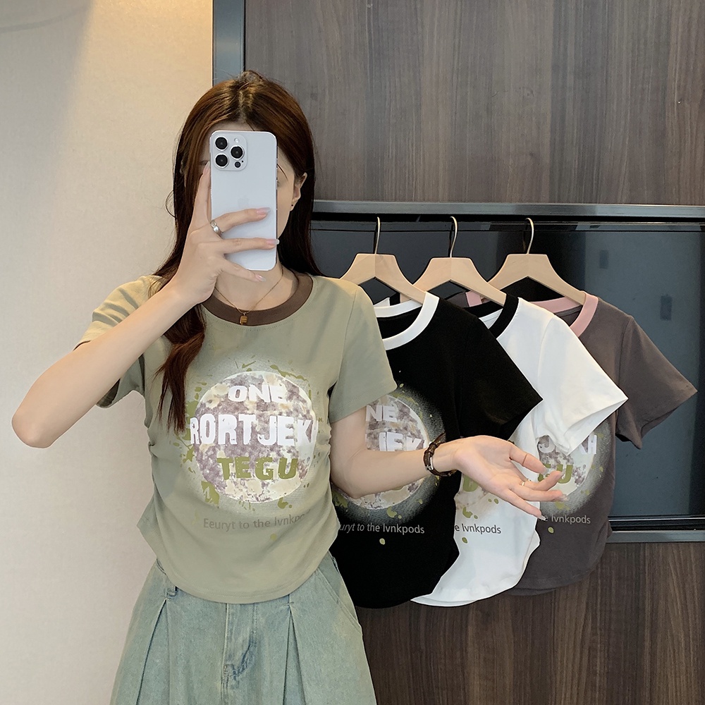 大尺碼女裝夏裝新款胖妹妹印花T恤短袖圓領套頭 - Goodfind找推薦、比價格