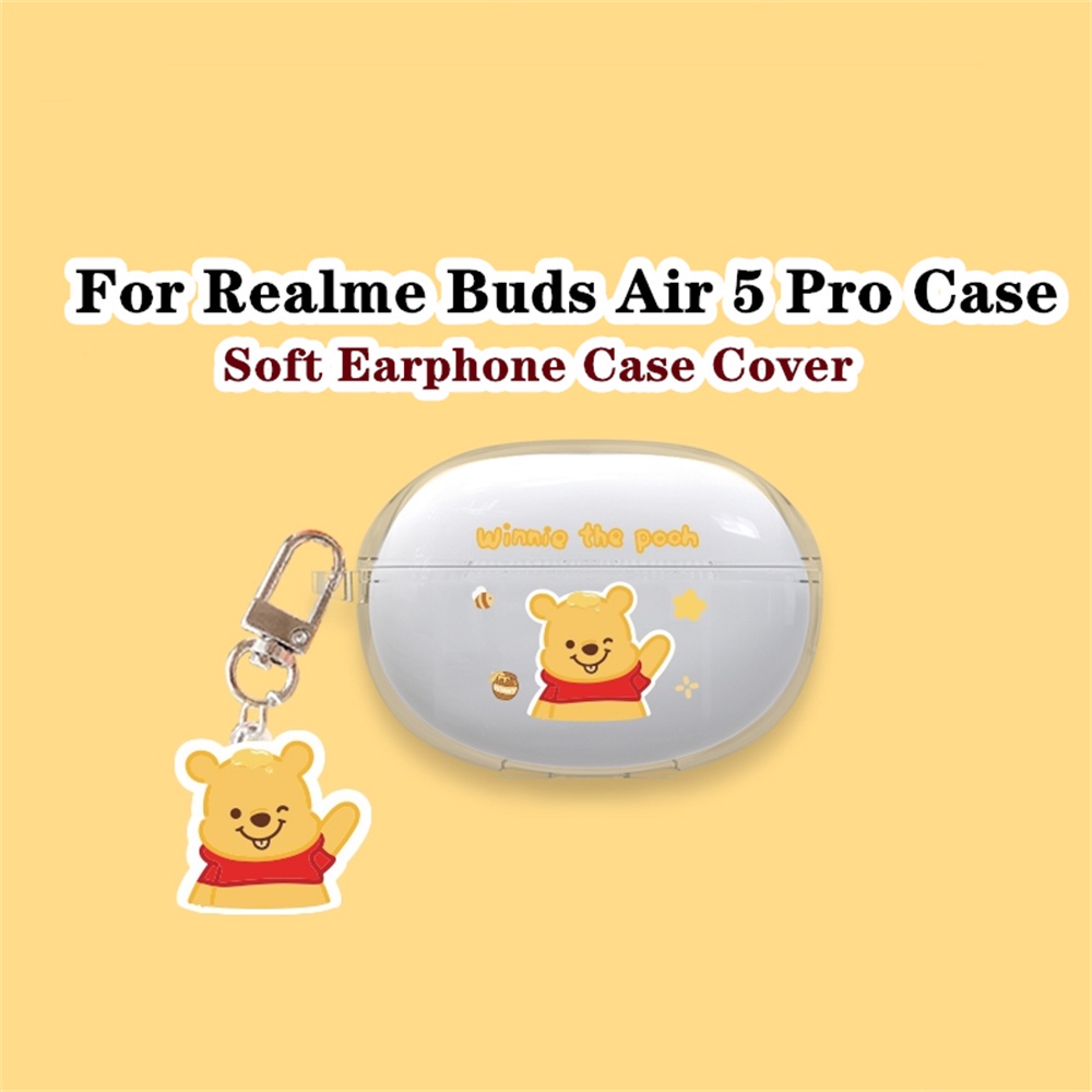 【超值】適用於 Realme Buds Air 5 Pro 保護套可愛卡通透明適用於 Realme Buds Air 5