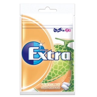 EXTRA 木糖醇香濃密瓜無糖口香糖袋裝 28g