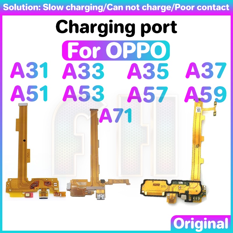 Usb充電充電器端口板適用於oppo A31 A33 A35 A37 A51 A53 A57 A59 A71 USB端口