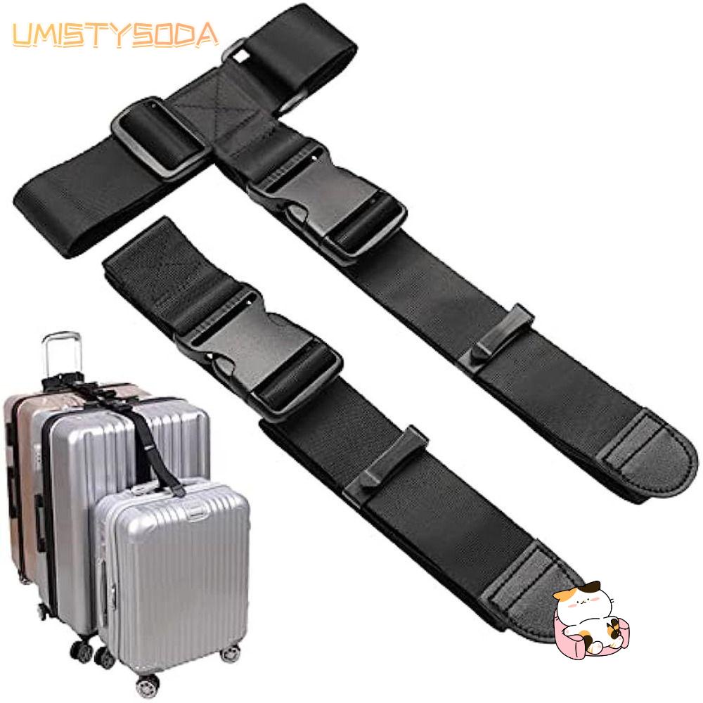 Umistysoda 行李帶、固定綁繩行李打包帶、行李箱保護帶防丟可調節行李帶旅行配件
