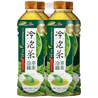 光泉 冷泡茶-冷萃綠茶(無糖)(585mlx4瓶/組)[大買家]