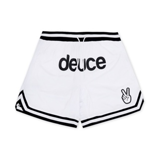 Deuce Brand Vibe Shorts White 白黑 抽繩 寬鬆 男款 復古 籃球褲 短褲【ACS】