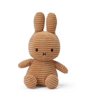 荷蘭BON TON TOYS Miffy米菲兔燈芯絨填充玩偶/ 奶茶/ 23cm eslite誠品