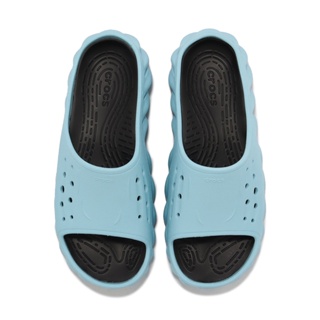 卡駱馳 Crocs Echo Slide 波波涼拖 北極藍 藍 拖鞋 女鞋 男鞋【ACS】 208170411