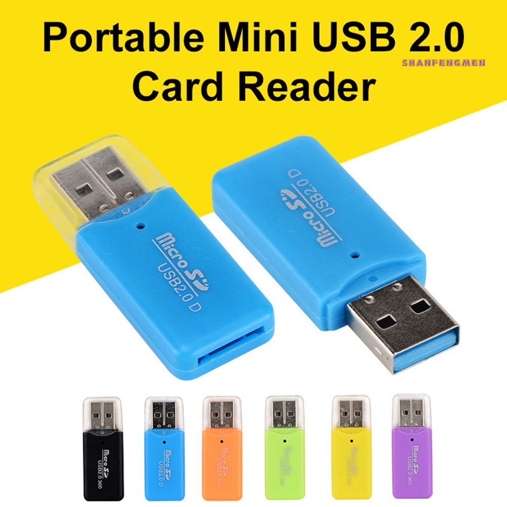 [三福] 便攜式迷你USB 2.0讀卡器支持TF SD移動存儲卡的PC筆電