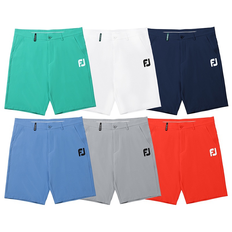 Footjoy高爾夫服男短褲夏季透氣fj運動褲彈力高爾夫時尚五分球褲 #230B