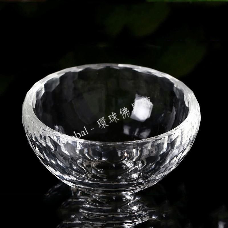 購滿199出貨 藏傳用品 白水晶供水杯 水碗 七供八供8厘米水晶碗