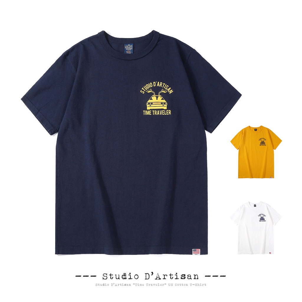 全新 STUDIO D'ARTISAN TIME TRAVELER 男式純棉圖案短袖 T 恤