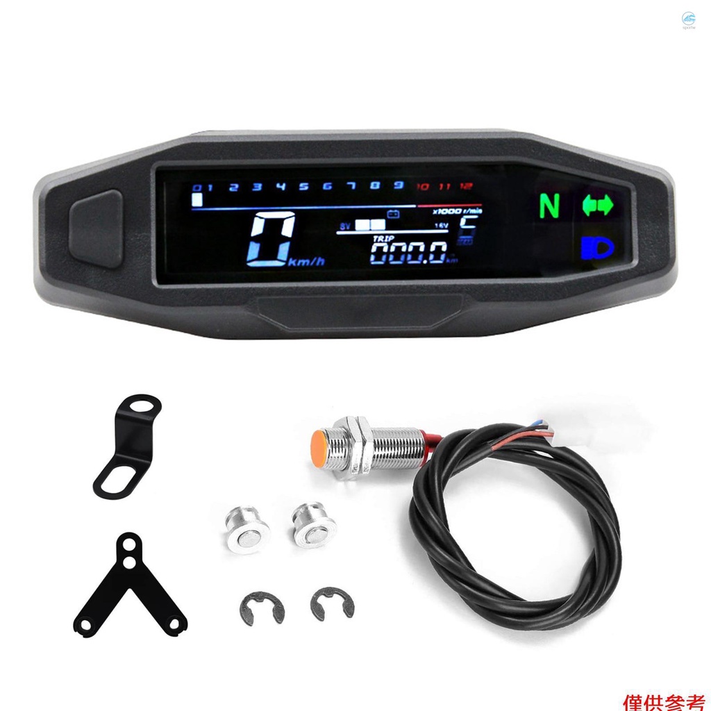 摩托車轉速錶數字車速表裏程表電噴化油器儀表轉向信號燈指示燈摩托車附件