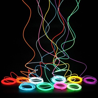 Led 霓虹燈繩管開衩燈家居裝飾舞會車 EL 冷光裝飾氛圍燈條 1m 3m 5m