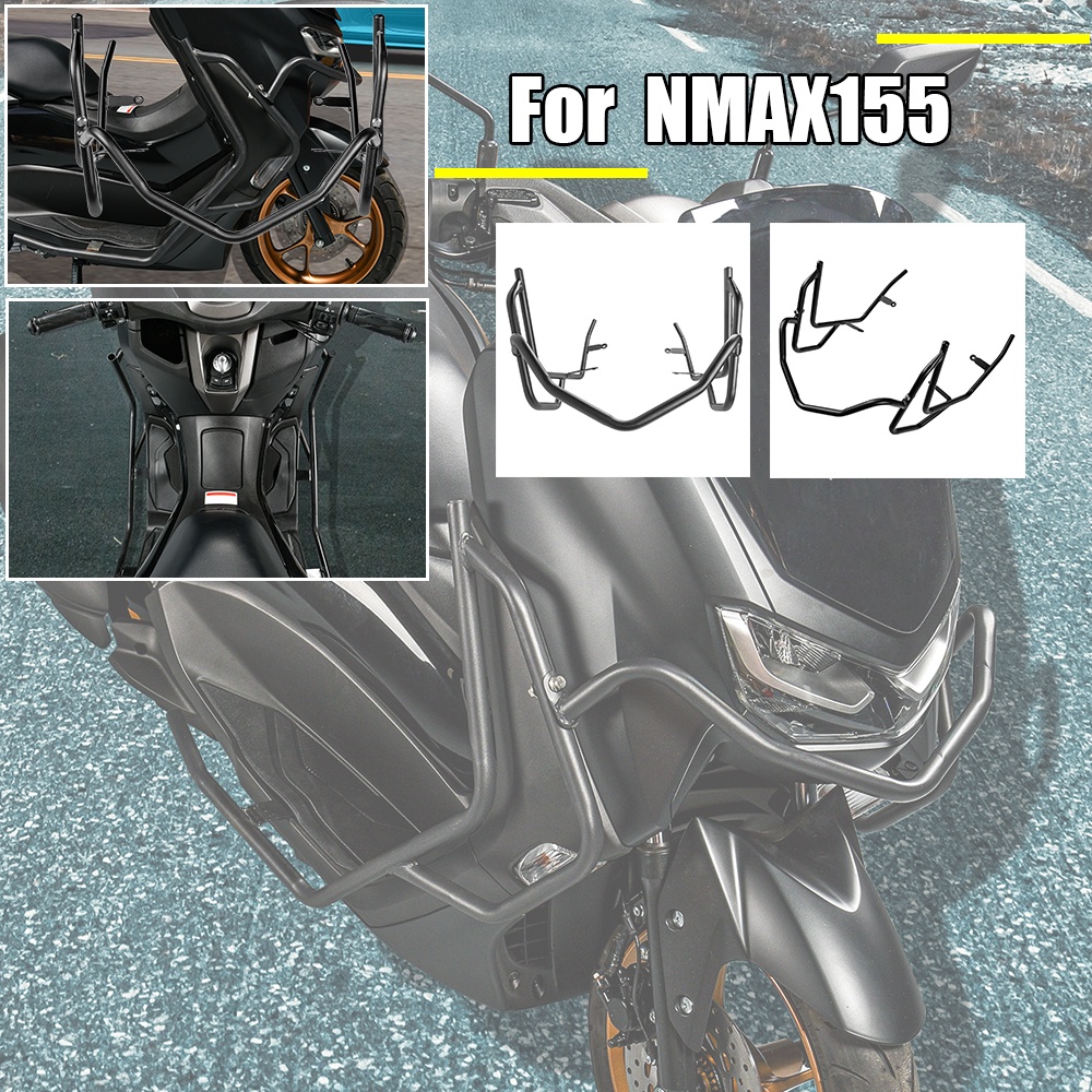 Ultrasupplier 改裝摩托車 Nmax155 nmax Crash Bumper 側防撞緩衝前燈保護罩防撞桿適