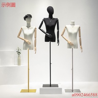 韓板服裝店模特道具 女半身櫥窗人台全身展示架 直角肩平肩人體模特 擺攤人檯模特兒 人形模特兒