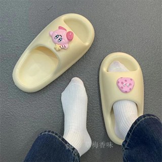 拖鞋 星之卡比 ins 厚底 涼拖鞋 女 外穿 春夏 新款 防滑 一字拖 可愛 卡通