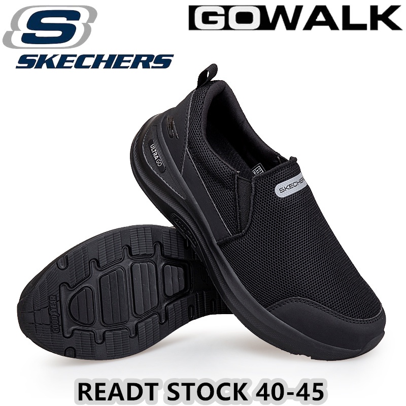 Go WALK 男士休閒一腳蹬帆布鞋 *Skechers_Kasut Lelaki