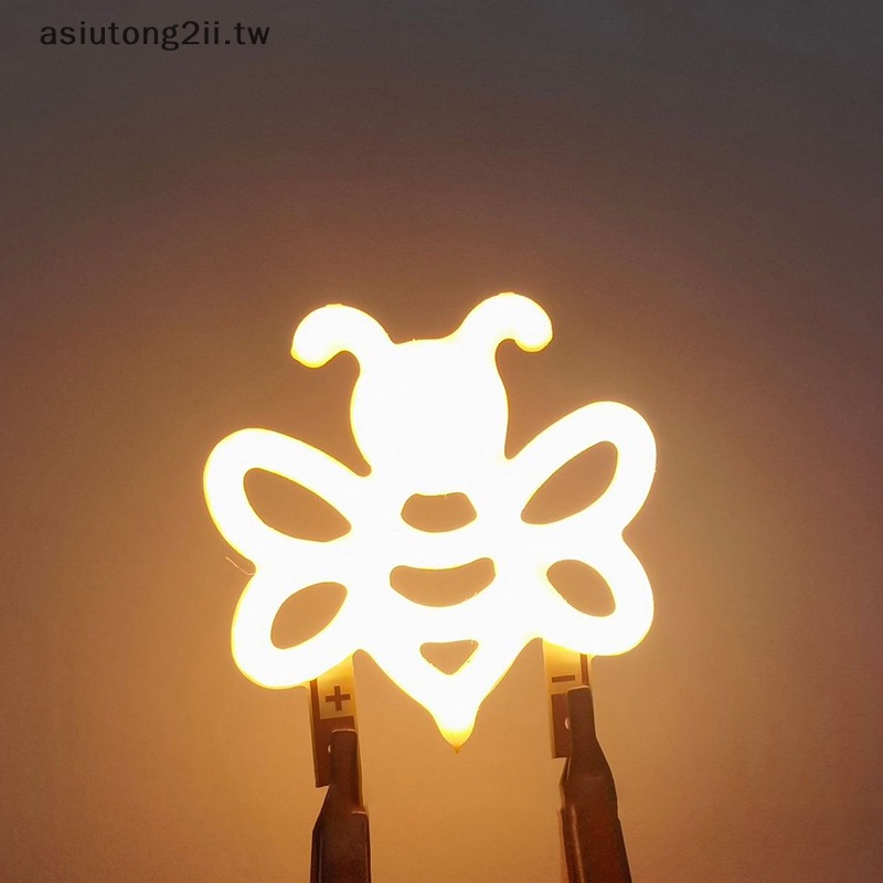 [asiutong2ii] 3v 蜜蜂形 LED 愛迪生柔性燈絲聖誕燈節日派對情書裝飾燈 DIY 燈泡配件 [TW]