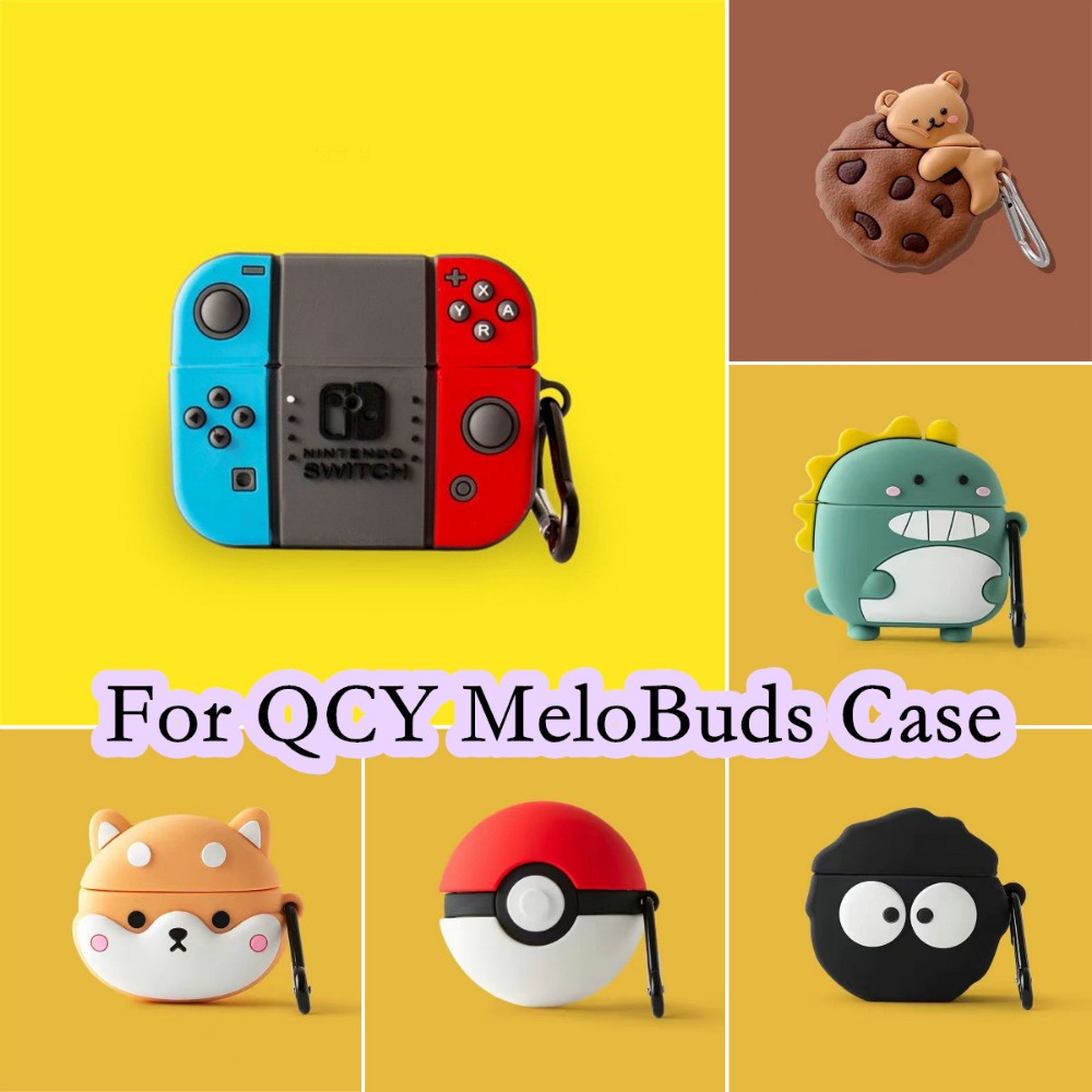 【快速發貨】適用於 Qcy MeloBuds 保護套卡通創新系列適用於 QCY MeloBuds 保護套軟耳機保護套