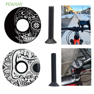Pewany 自行車碗蓋適用於公路山地自行車 28.6 毫米 1 1/8 英寸易於組裝的自行車零件,帶螺栓自行車耳機頂蓋