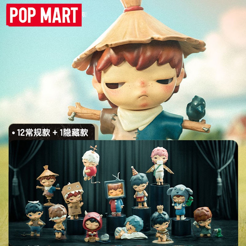 POP MART Hirono Mime 系列 4 盲盒玩具原創可動人偶卡通模型神秘包可愛娃娃卡哇伊模型女孩禮物
