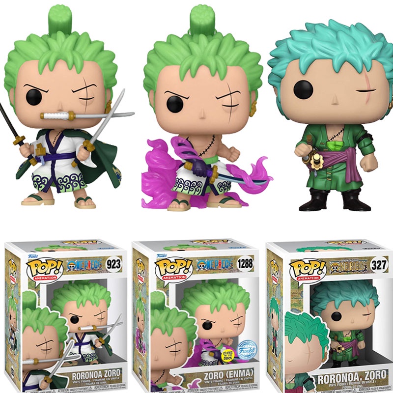 Zoro(enma) Funko Pop 一件 Roronoa Zoro 923# 327# 可動人偶娃娃