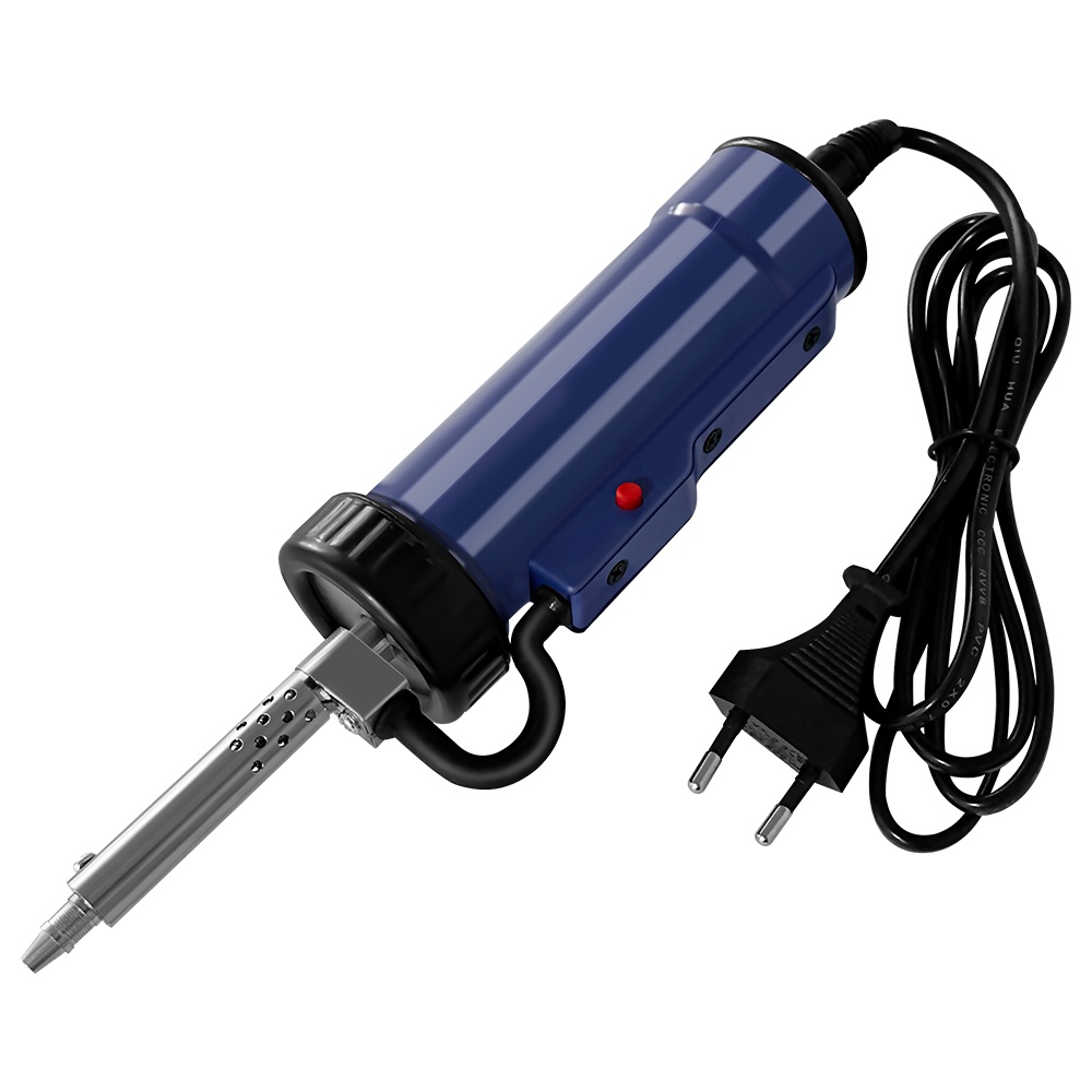 自動電動真空吸錫器歐規插頭便攜式焊接除錫泵鐵槍電動錫焊接維修工具