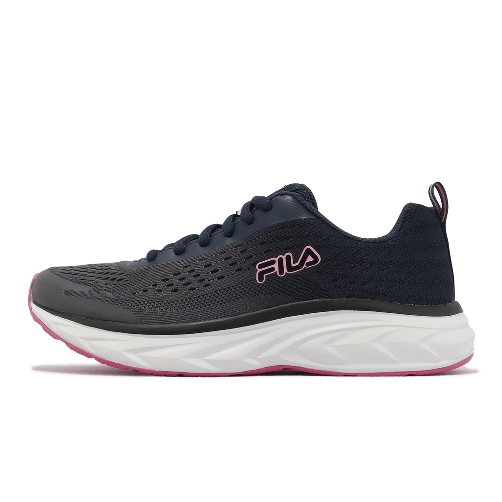 Fila 慢跑鞋 Molecules 深灰 深藍 粉紅 白 輕量 網布 入門款 女鞋 【ACS】 5J331X035