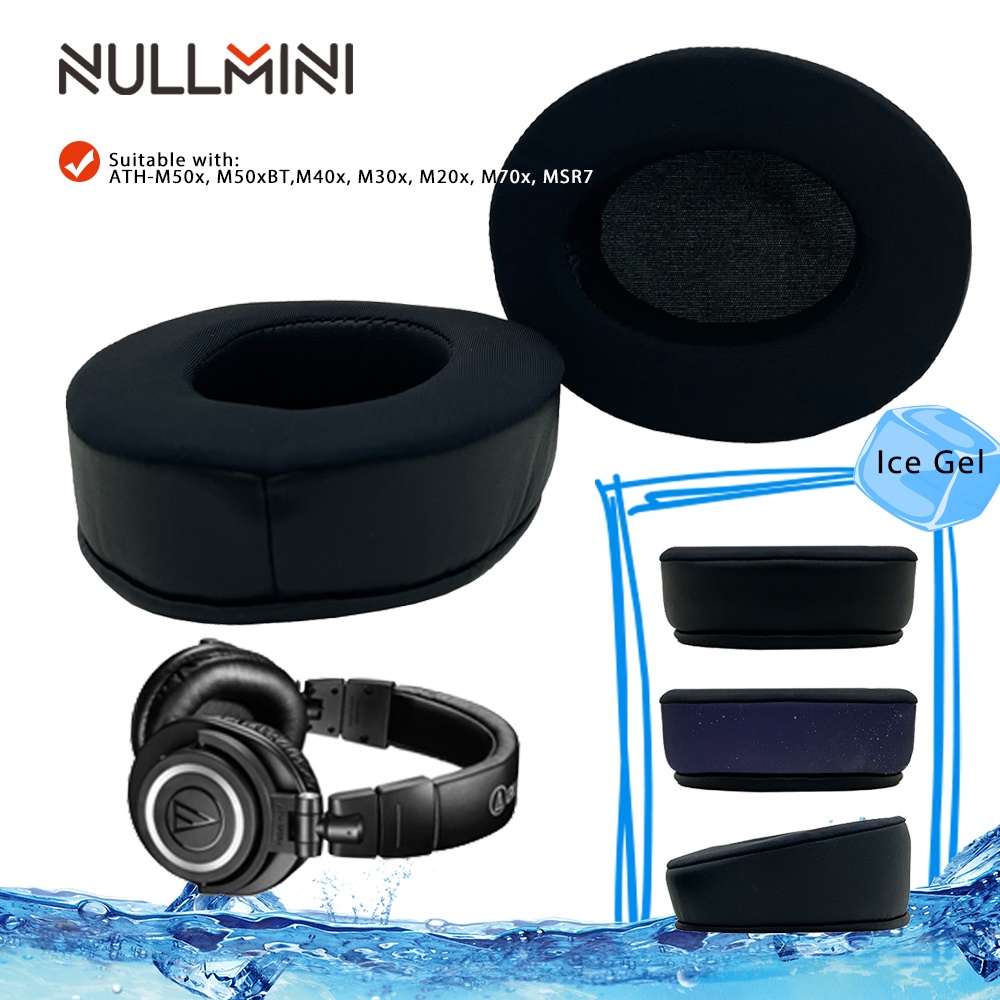 Nullmini 替換耳墊頭帶適用於 ATH-M50x、M50xBT、M40x、M30x、M20x、M70x、MSR7