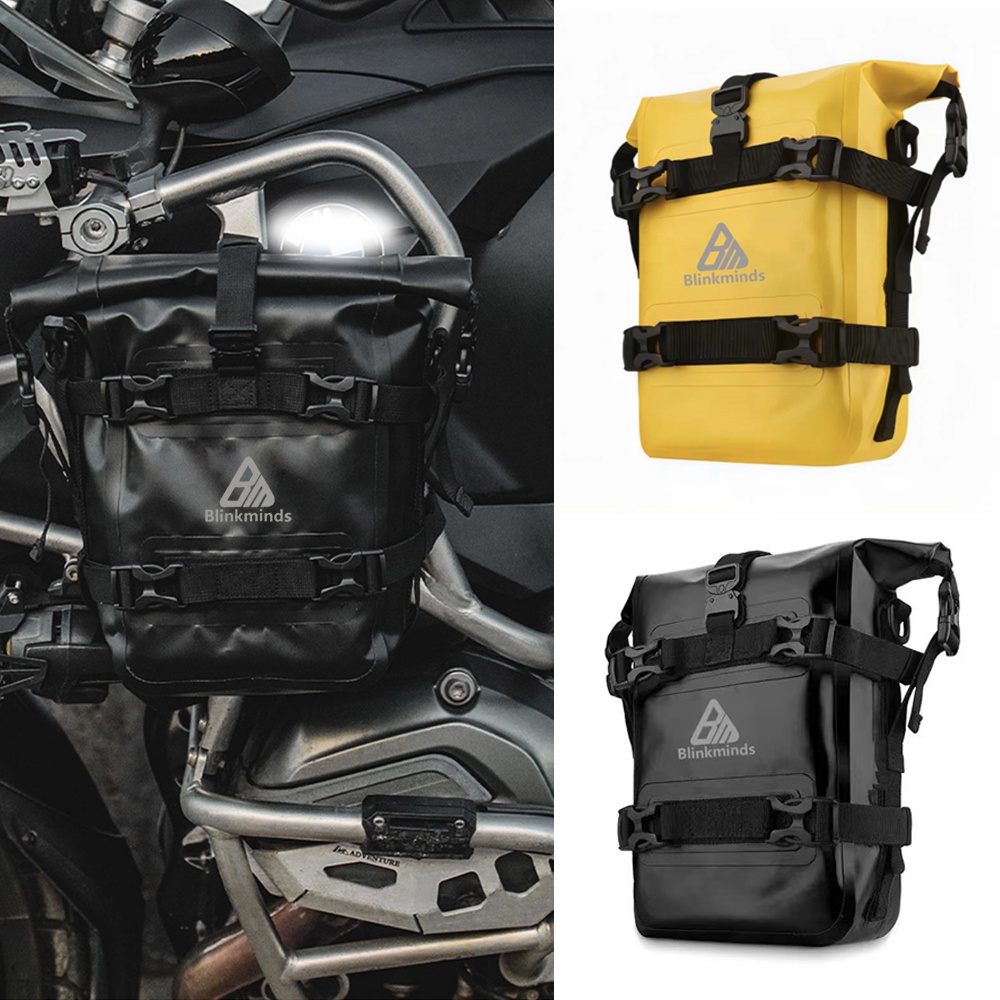 SUZUKI HONDA BMW 適用於寶馬 R1200GS R1250GS 通用摩托車車架防撞桿防水袋維修工具放置袋適
