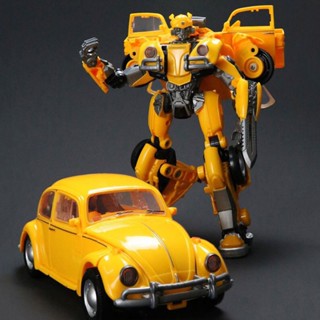 TRANSFORMERS 21 釐米變形金剛公仔玩具最後的騎士合金大黃蜂機器人甲殼蟲汽車變形金剛系列兒童玩具
