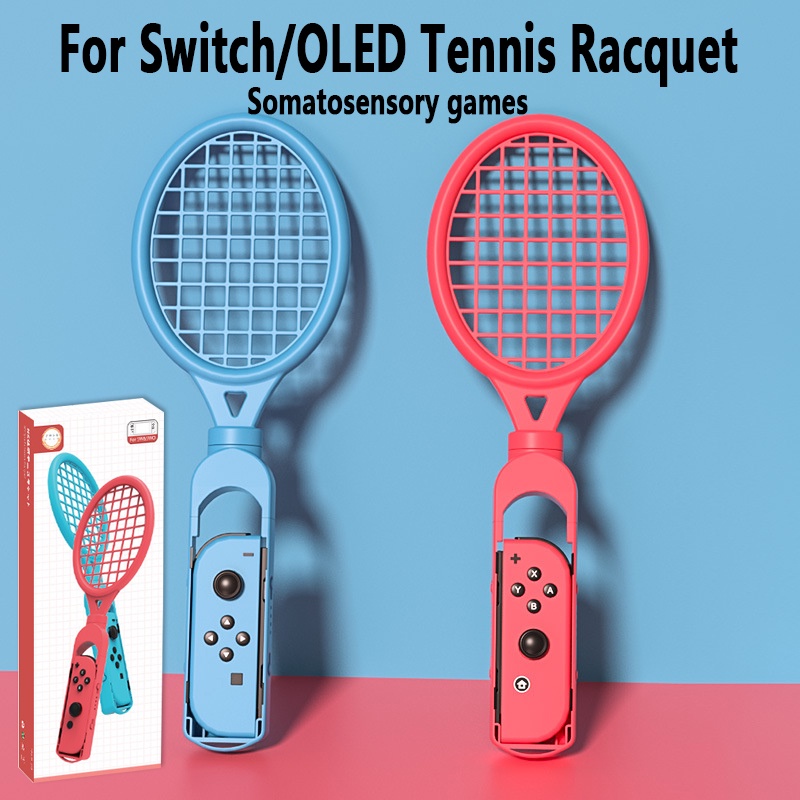 任天堂 2 件裝網球拍適用於 Nintendo Switch/Switch OLED Joy-Con 控制器腕帶適用於馬