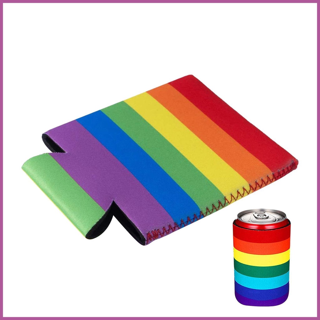 Rainbow Can Sleeves 絕緣冷卻器適用於啤酒可重複使用和便攜式 Gay Pride Stuff LGBT