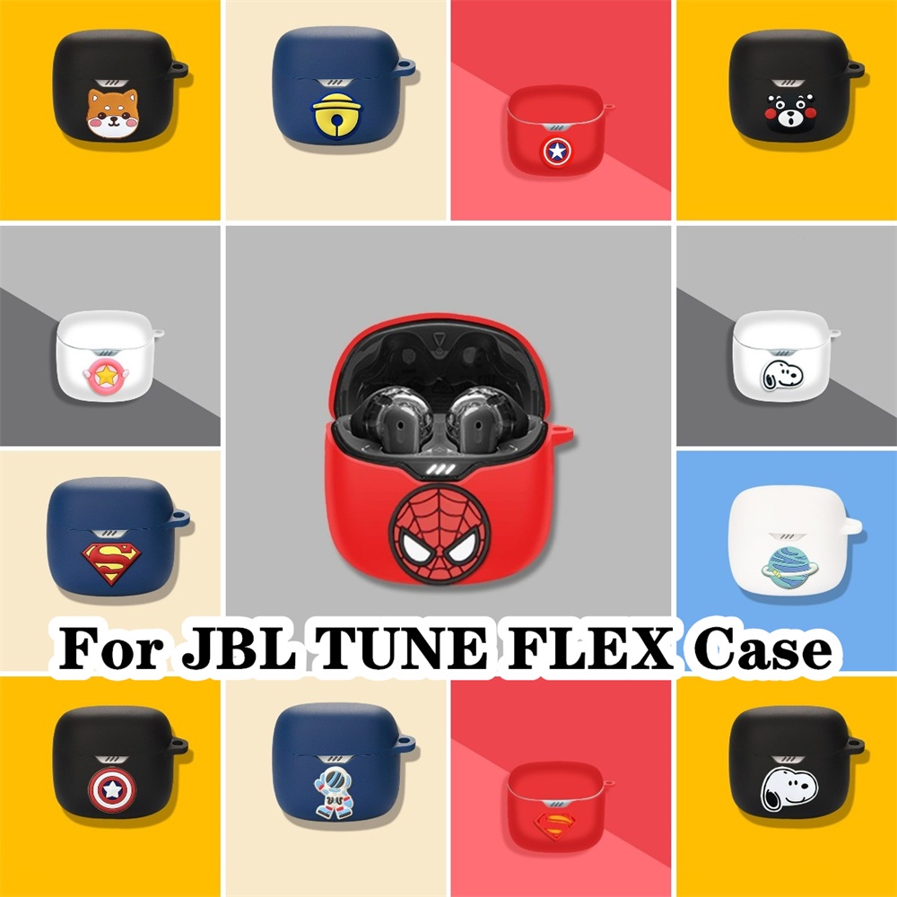 適用於 JBL TUNE FLEX Case 純色系列和時尚卡通系列適用於 JBL TUNE FLEX Cases 軟耳