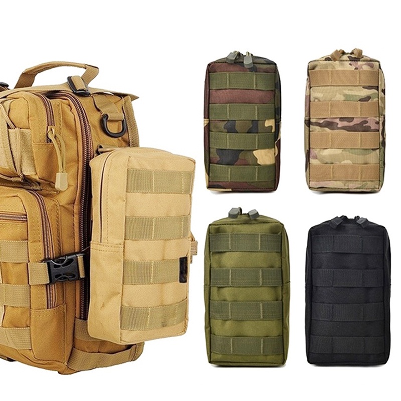 Luc Molle Pouch 1000D 戶外腰包 EDC Molle 拉鍊腰包耐用通用跑步腰包