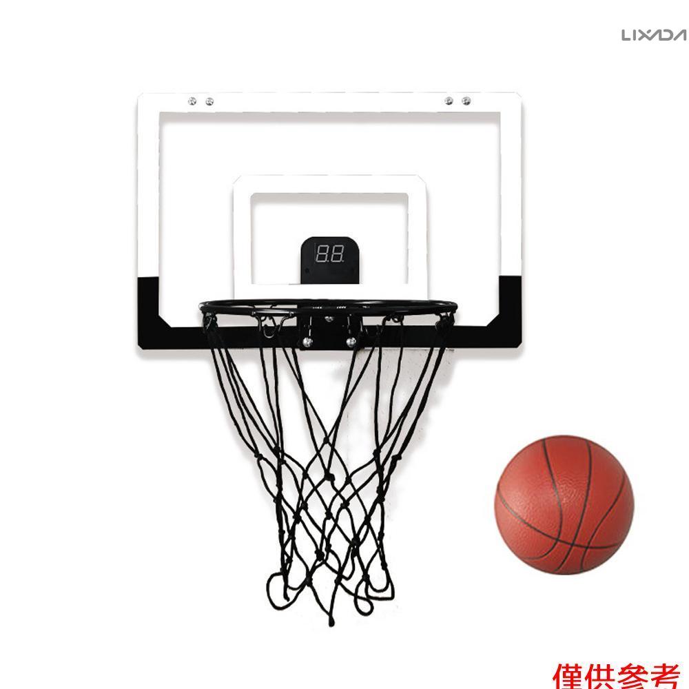 【新品到貨】兒童學生家用籃球運動訓練工具免打孔安裝籃球圈室內籃球比賽電子記分器[26]