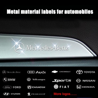 3d汽車金屬標誌裝飾創意門把手後視鏡方向盤車身內飾窗貼