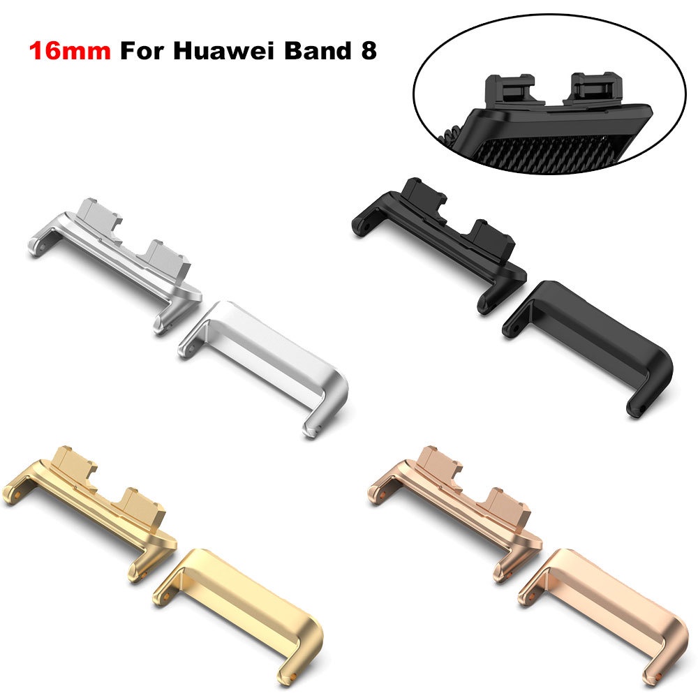 適用於華為 Band 8 錶帶連接器適配器替換金屬鏈接附件華為 Band8 手鍊錶帶配件