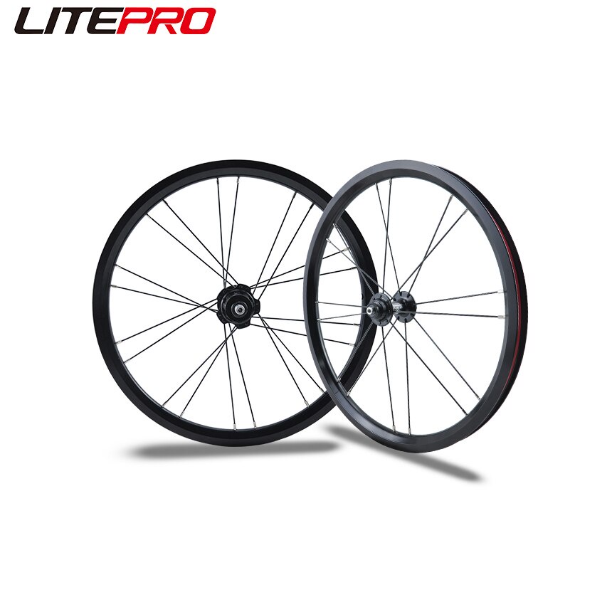 Lp Litepro 外部 7 速輪組 74x112MM 4 軸承鋁合金車輪,適用於 Brompton 自行車輪輞