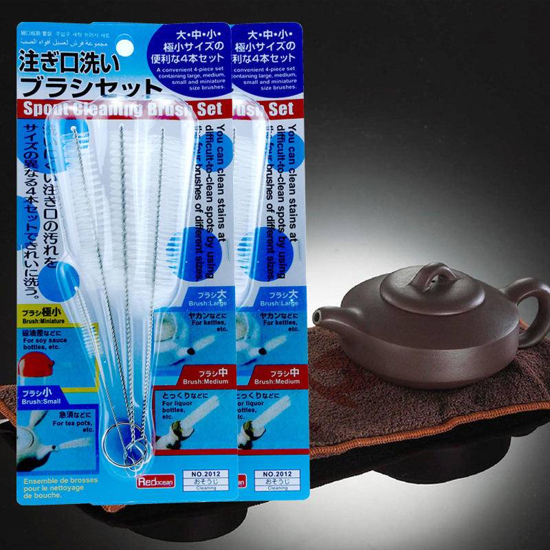 日本 🔥買3支送1小支🔥 吸管清潔刷 不鏽鋼吸管刷 吸管刷 刷子 環保吸管刷 奶嘴刷 杯蓋刷 水壺 吸管水壺(巷仔口